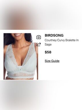 Lace Bralette from birdsong